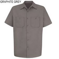 Graphite Gray Men's Short Sleeve Uniform Shirt